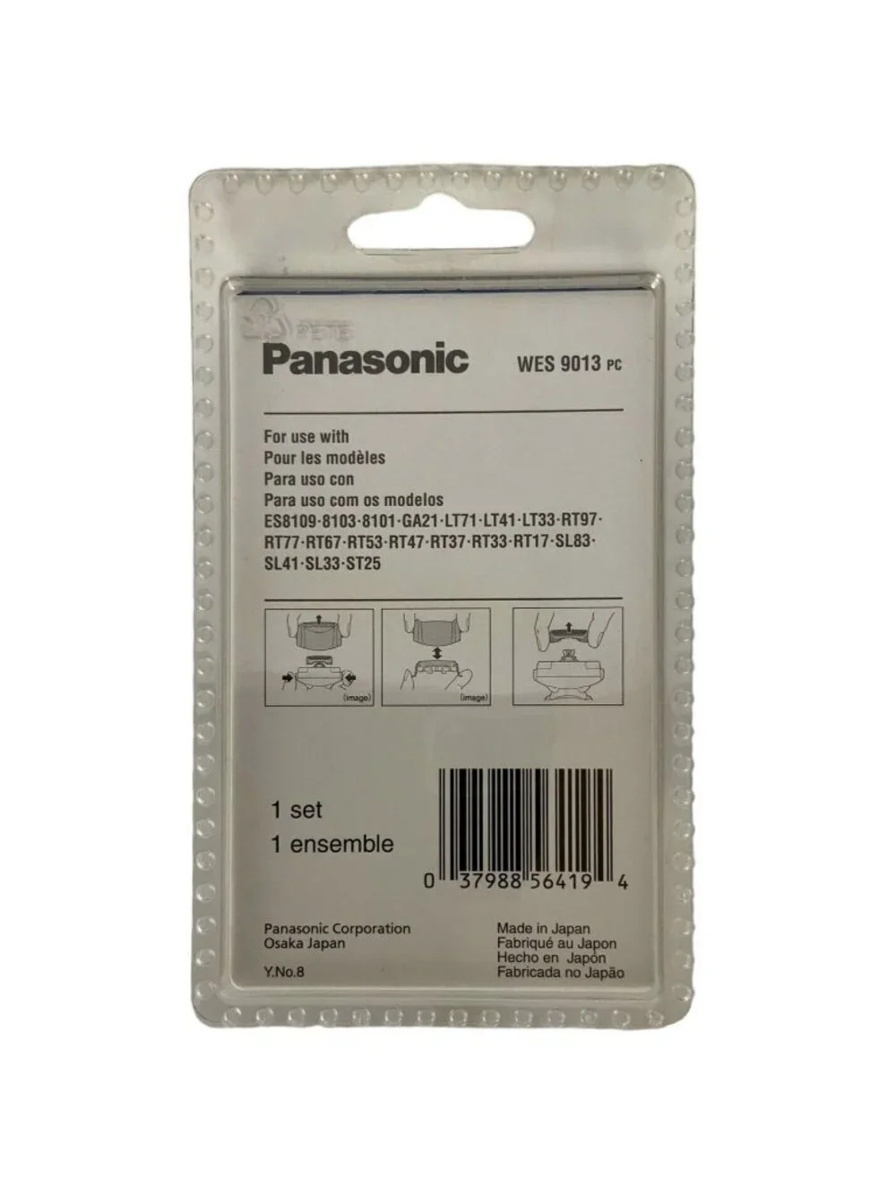 Panasonic Shaver Replacement Outer Foil and Inner Blade Set WES 9013 PC NEW